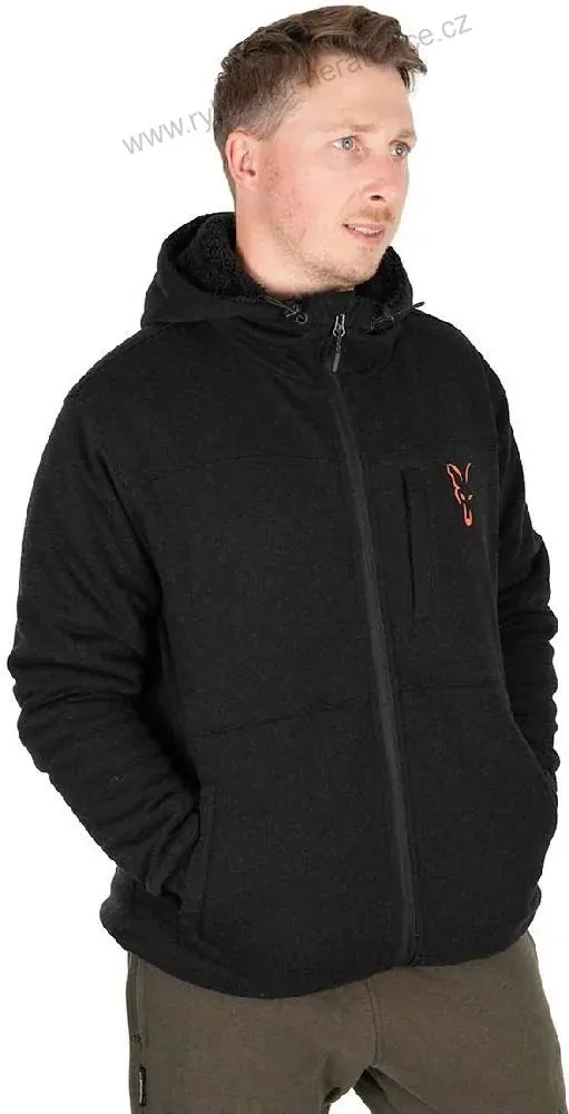 Fox Bunda Collection Sherpa Jacket Black Orange - XXL