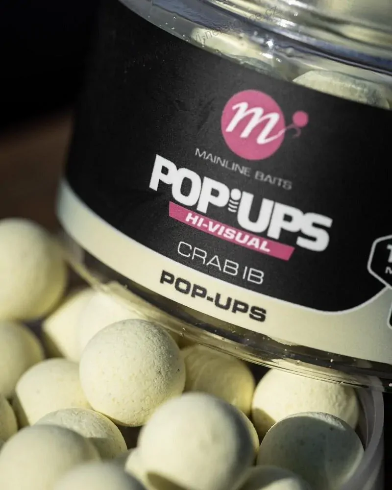 Mainline Plovoucí Boilie High Visual Mini Pop Ups Crab IB 12 mm