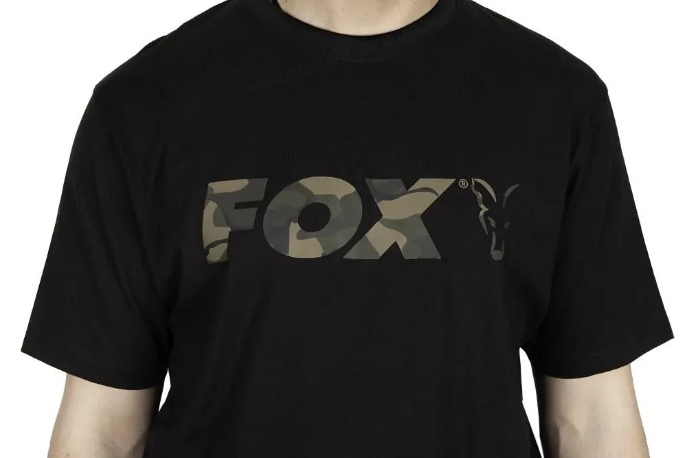 Fox Tričko Black Camo Logo T-Shirt - XXXL