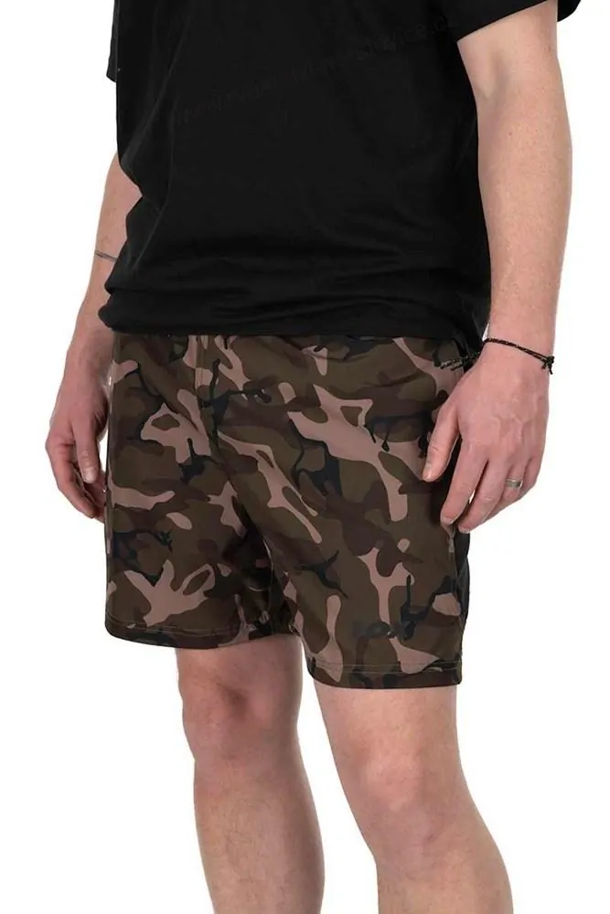 Fox Koupací Kraťasy Black Camo LW Swim Shorts - XXXL