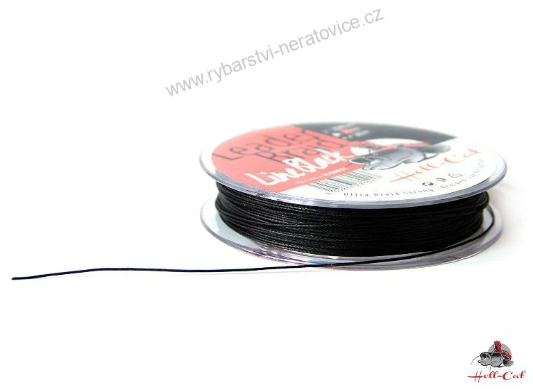 Hell-Cat Splétaná návazcová šňůra Leader Braid Line Black 20m - 0.90mm/75kg