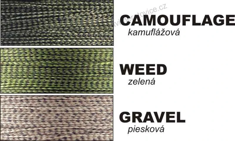CLIMAX - Návazcová šňůrka - HUNTERS BRAID CAMOU - 20m - 22kg / 45lbs