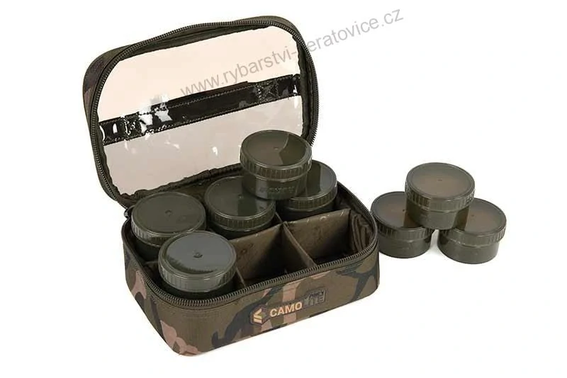 Fox Pouzdro Camolite 8 Pot Hookbait Case