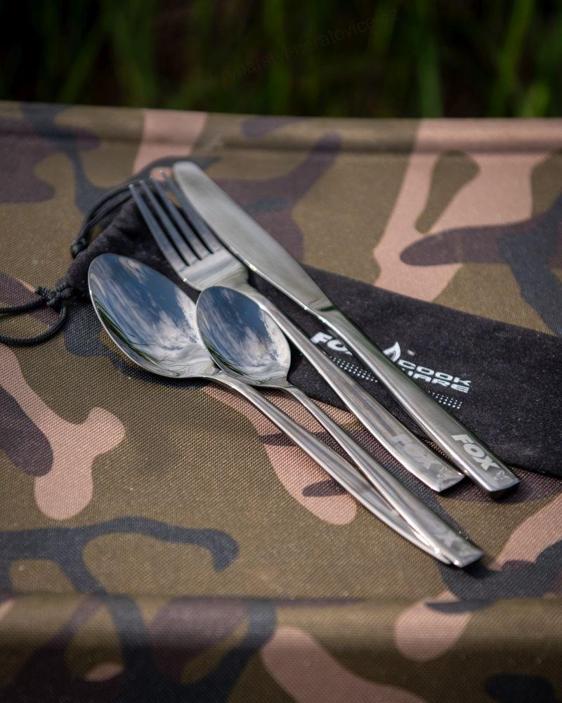 Fox Sada Příborů Black Stainless Cutlery Set