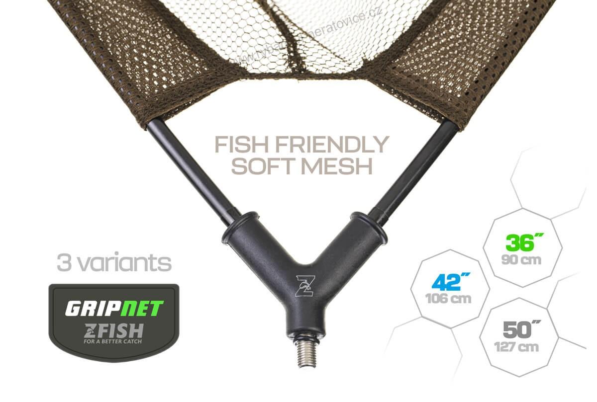 ZFISH Podběráková Hlava Gripnet Landing Net 36" - 90x90cm