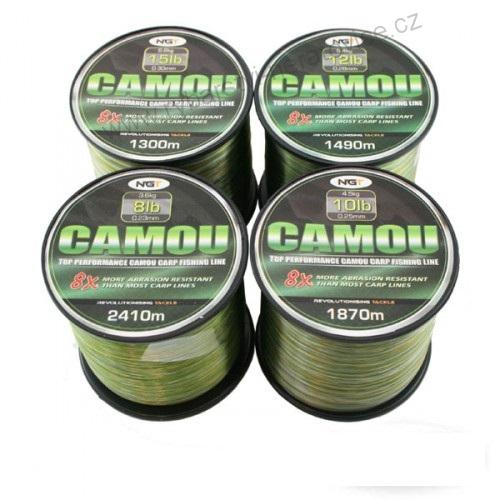 NGT Vlasec Camou Line - 0,28mm - 5,4Kg - 1490m