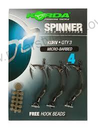 Korda Háčky Spinner Hook Sections Kurv - vel. 4 - 3ks