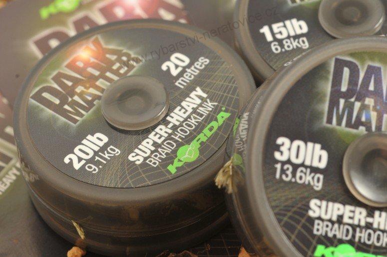 Korda těžká šňůrka Dark Matter Braid 20lb 20m