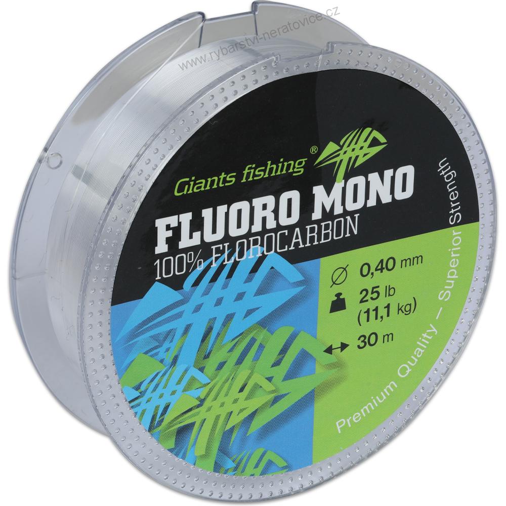 GIANTS FISHING NÁVAZCOVÝ VLASEC 100% FLUOROCARBON 30M|0,40MM/25LB(11.4KG)