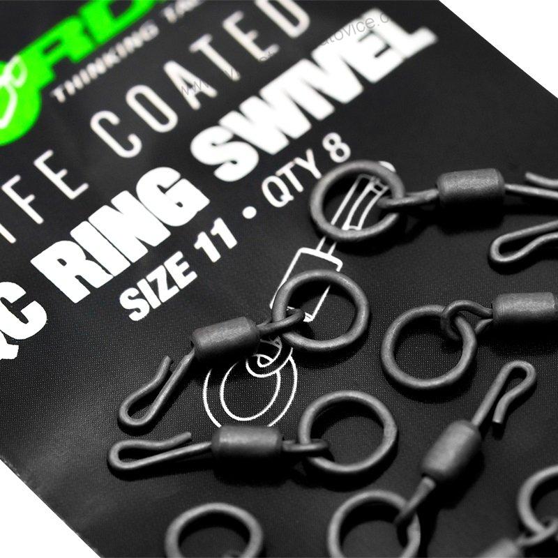 Korda Obratlík PTFE QC Ring Swivel vel.8 - 8ks