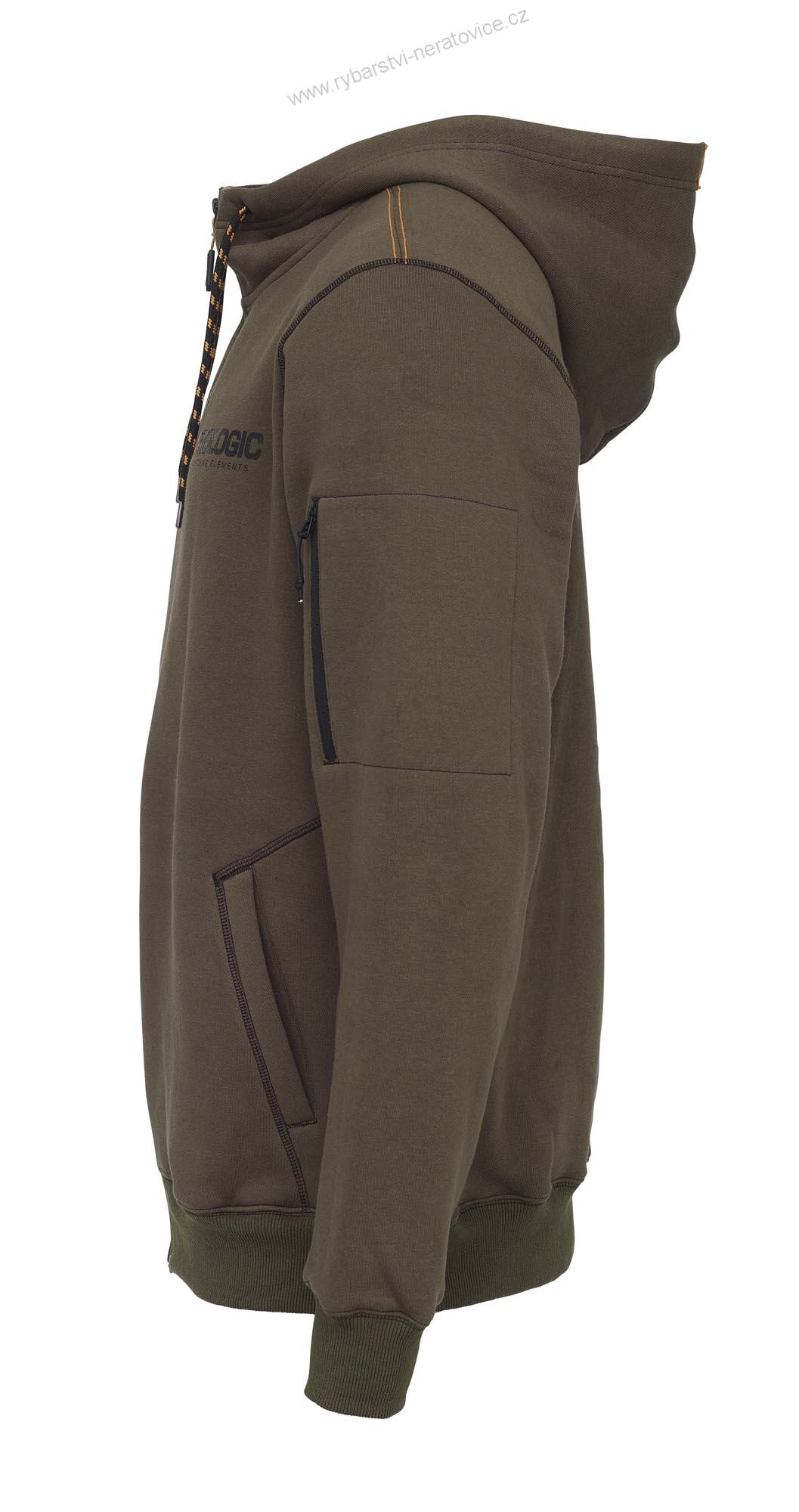 Prologic Mikina Carpio Zip Hoodie Army Green - M