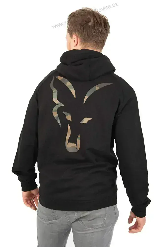 Fox Mikina LW Black/Camo Print Zip Hoody Velikost L