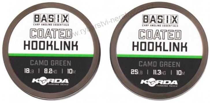 Korda Návazcová Šňůra Basix Coated Hooklink 10m 11,3kg / 25lb
