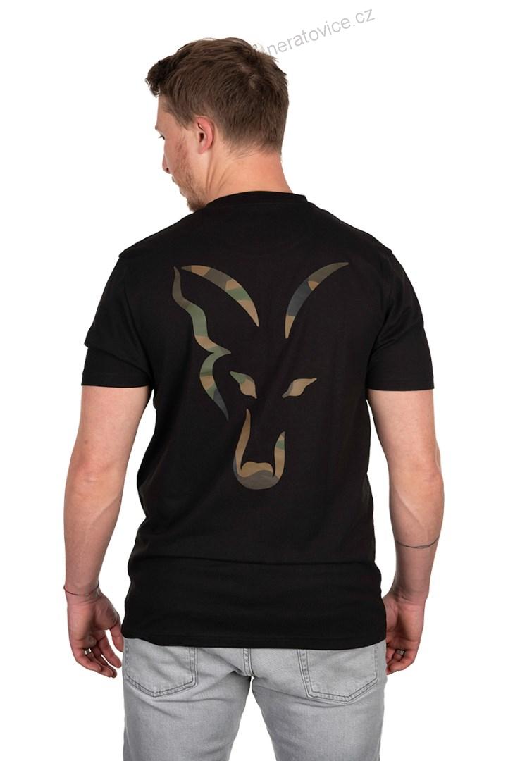 Fox Tričko Black Fox Head Logo T Shirt - L