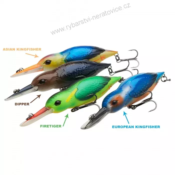 Dam Wobler Effzett Eisvogel Asian Kingfisher - 14,5 cm 35 g