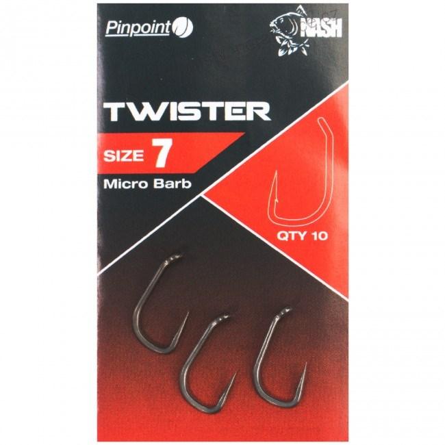 Nash Háčky Pinpoint Twister Micro Barbed-Velikost 5