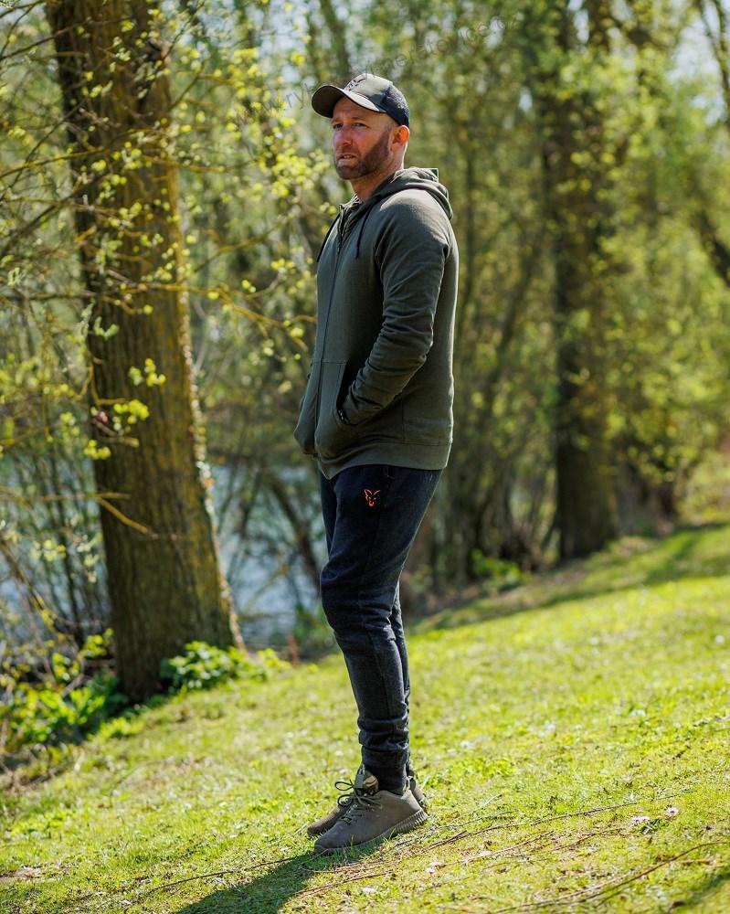 Fox Mikina Collection Lightweight Hoodie Green Black - XXXL