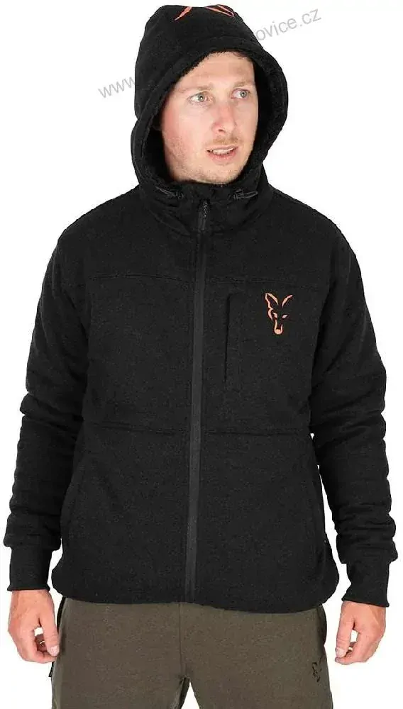 Fox Bunda Collection Sherpa Jacket Black Orange - L