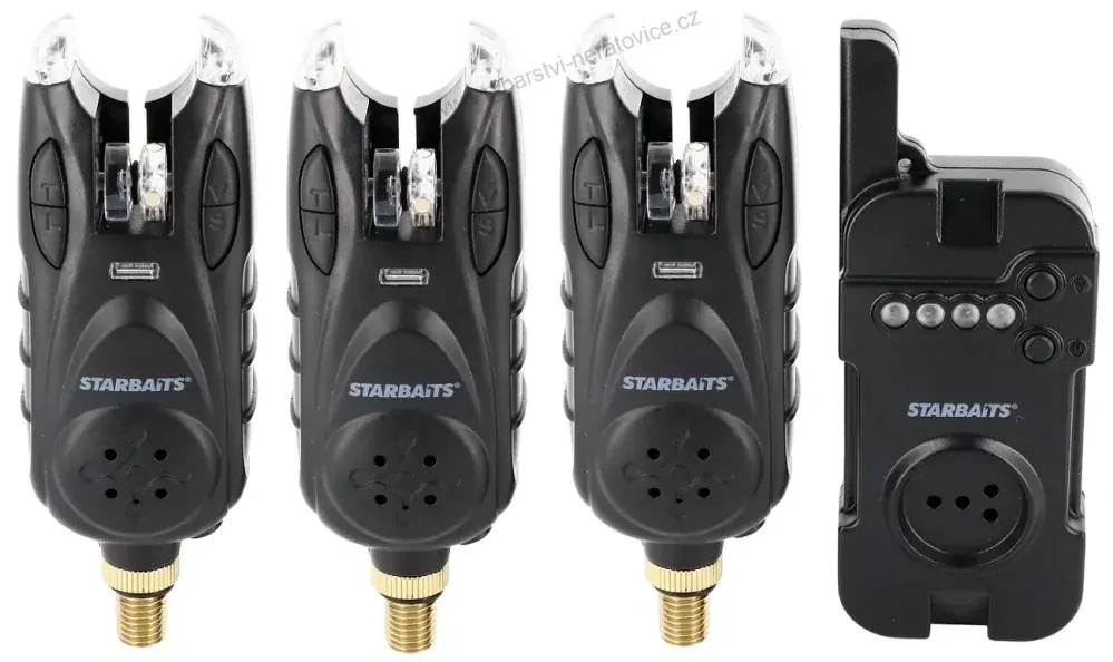 Starbaits Sada STB BITE signalizátory + příposlech 3+1