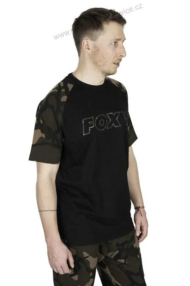 Fox Tričko Black Camo Outline T-Shirt - XL
