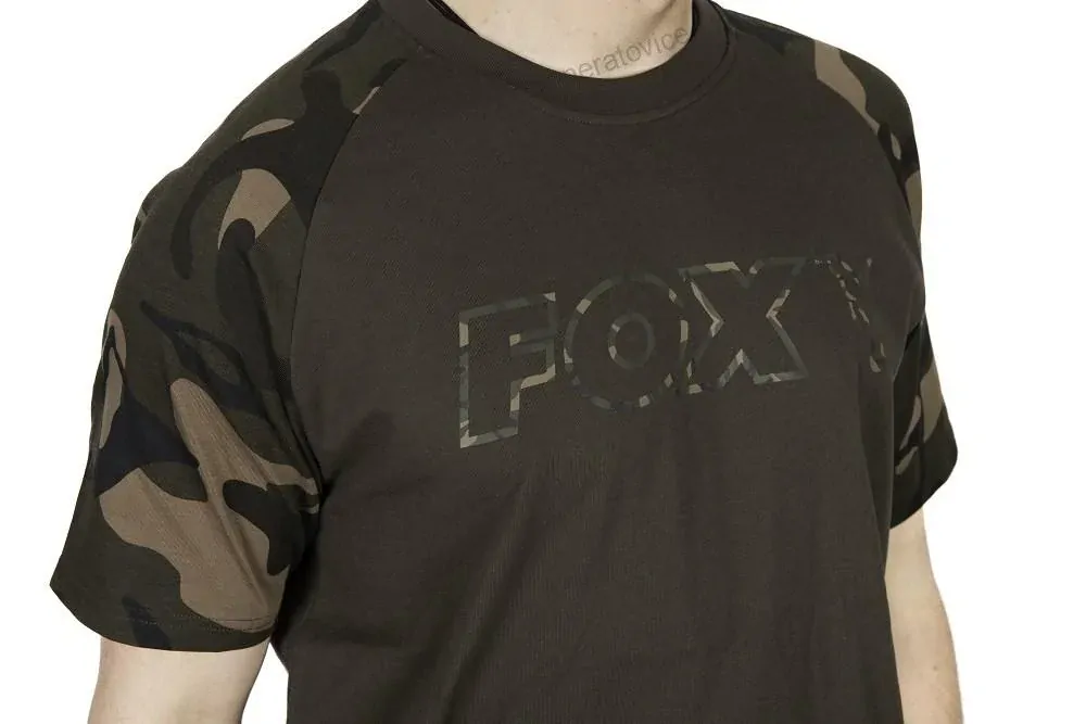 Fox Tričko Khaki Camo Outline T-Shirt - L