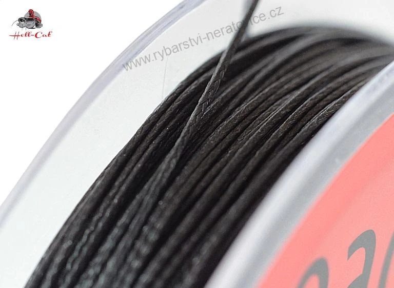 Hell-Cat Splétaná návazcová šňůra Leader Braid Line Black 20m - 0.90mm/75kg