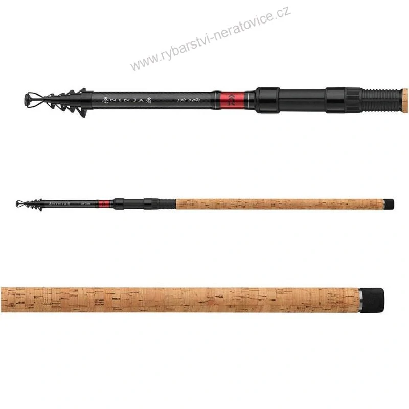 Daiwa Prut Ninja X Tele Carp 3,6 m 3 lb 6 Dílů