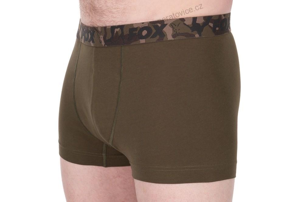 Fox Trenýrky Boxer Shorts Khaki/Black 2 ks - L