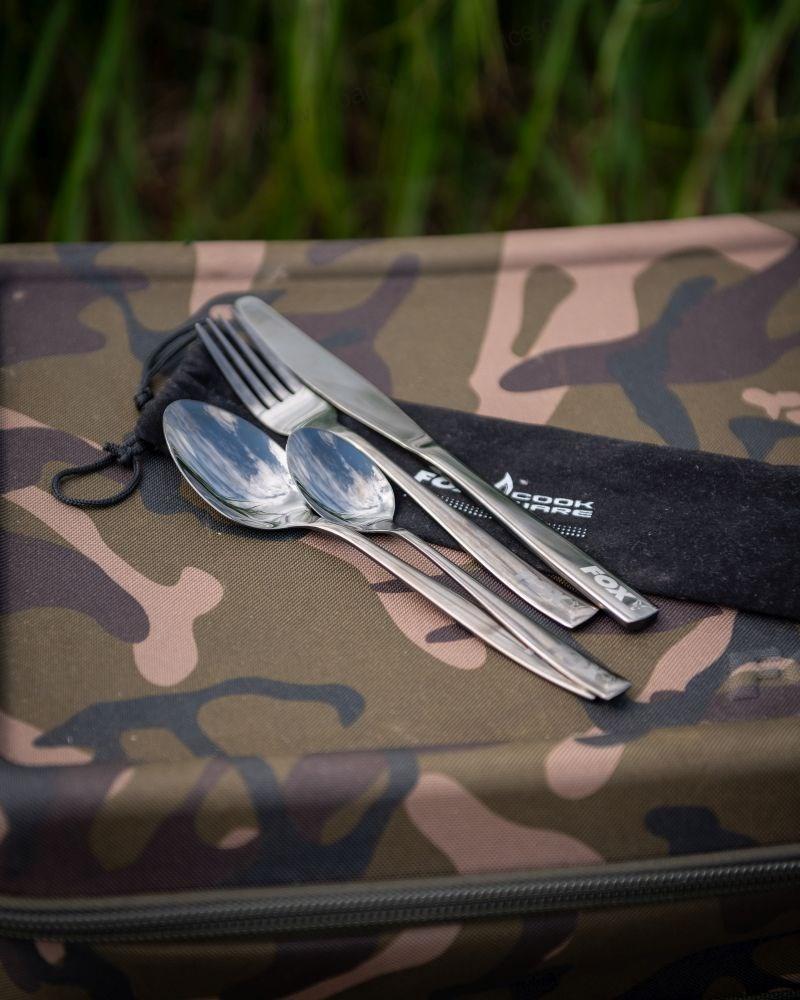 Fox Sada Příborů Black Stainless Cutlery Set