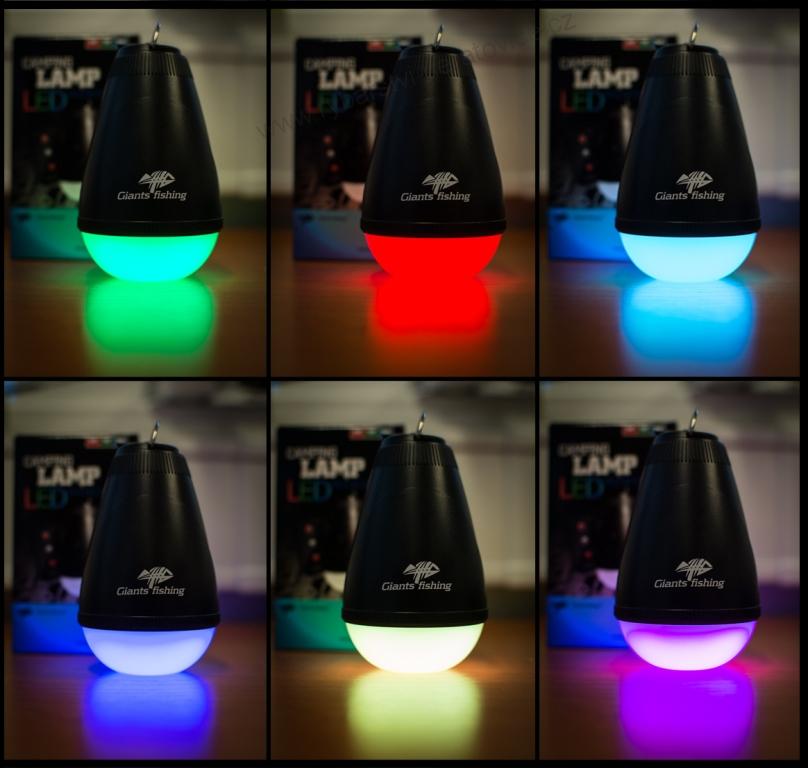Světlo Camping Lamp LED Multicolour Giants Fishing