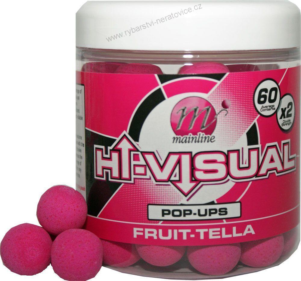 Mainline Plovoucí Boilie Pop Ups Hi-Visual 15mm Fruit-Tella (ovoce)
