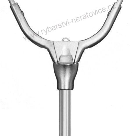 Delphin Podběrák Kovový Kříž A Pogumovaná Síťka 60x60 cm - 200 cm