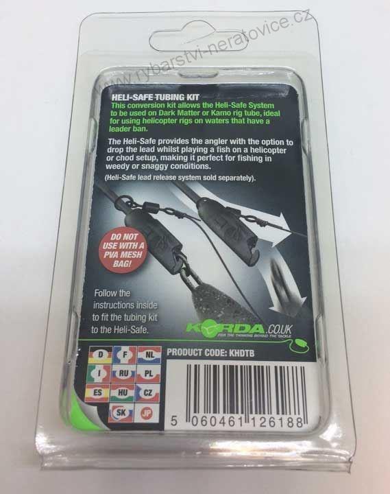 Korda Montáž Heli Safe Tubing Kit - Hnědá - 2ks