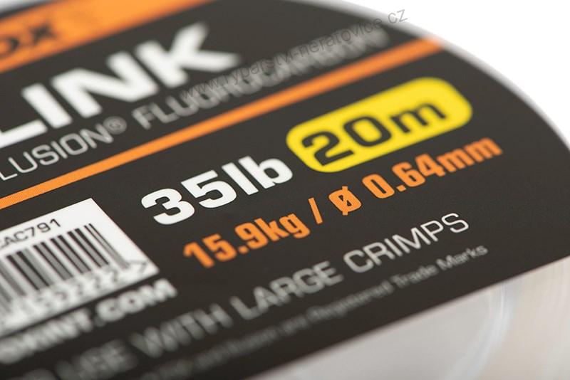 Fox Fluorocarbon Edges Link Illusion Čirý 20 m - 0,53 mm 25 lb