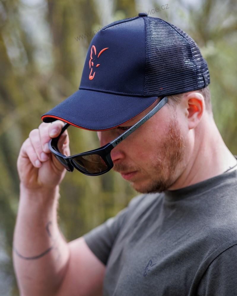 Fox Kšiltovka Collection Trucker Cap Black Orange