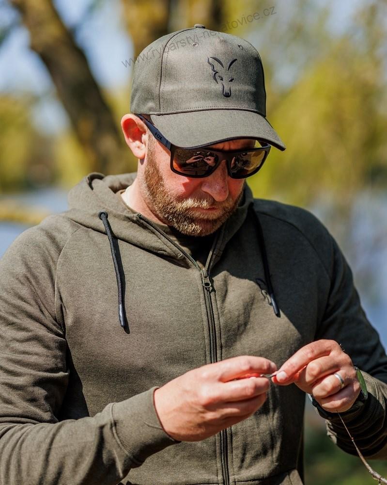 Fox Mikina Collection Lightweight Hoodie Green Black - XL