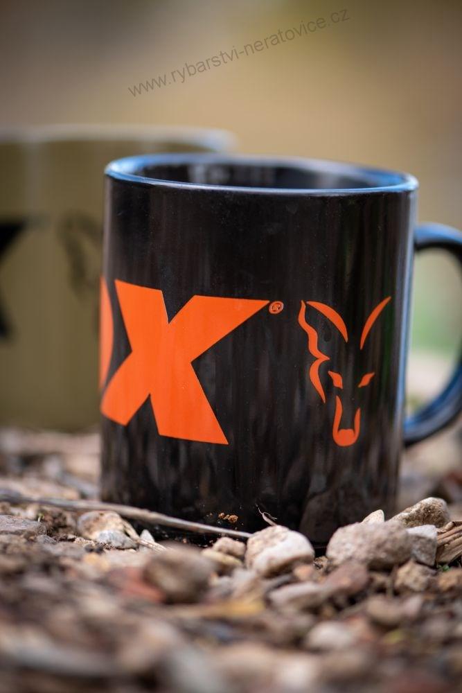 Fox Hrnek Collection Ceramic Mug Black Orange 350 ml