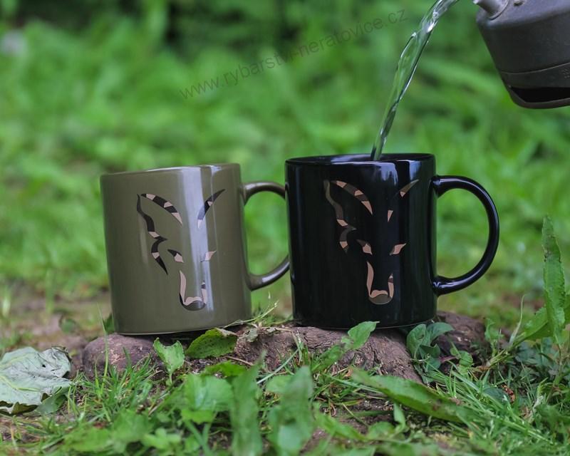 Fox Hrnek Green And Camo Head Ceramic Mug