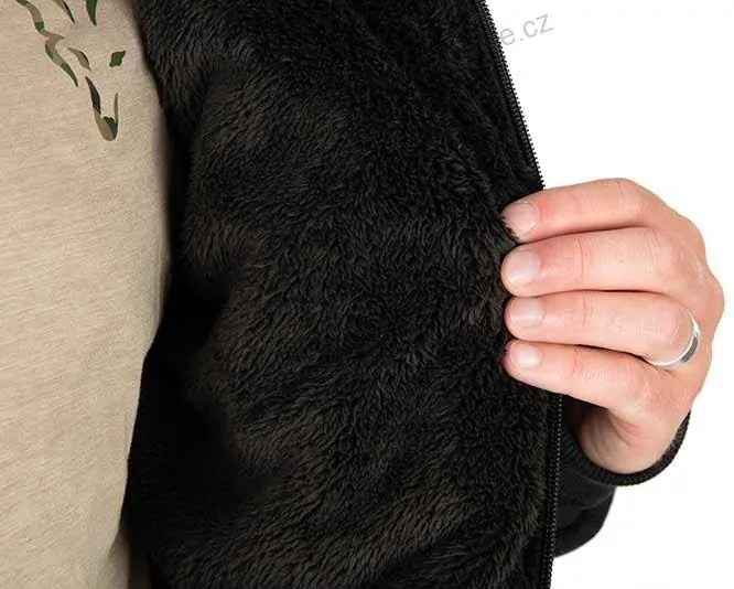 Fox Bunda Collection Sherpa Jacket Black Orange - XXXL