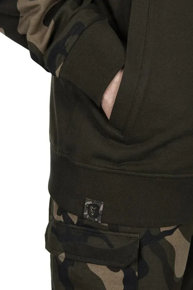 Fox Mikina LW Khaki Camo Split Zip Hoody - XXL