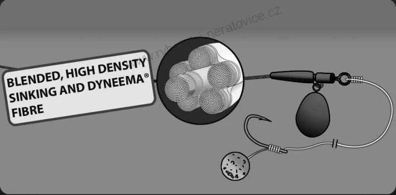 CLIMAX Návazcová šňůrka - HUNTERS BRAID HEAVY - Weed - 30lbs / 14,5kg / 20m