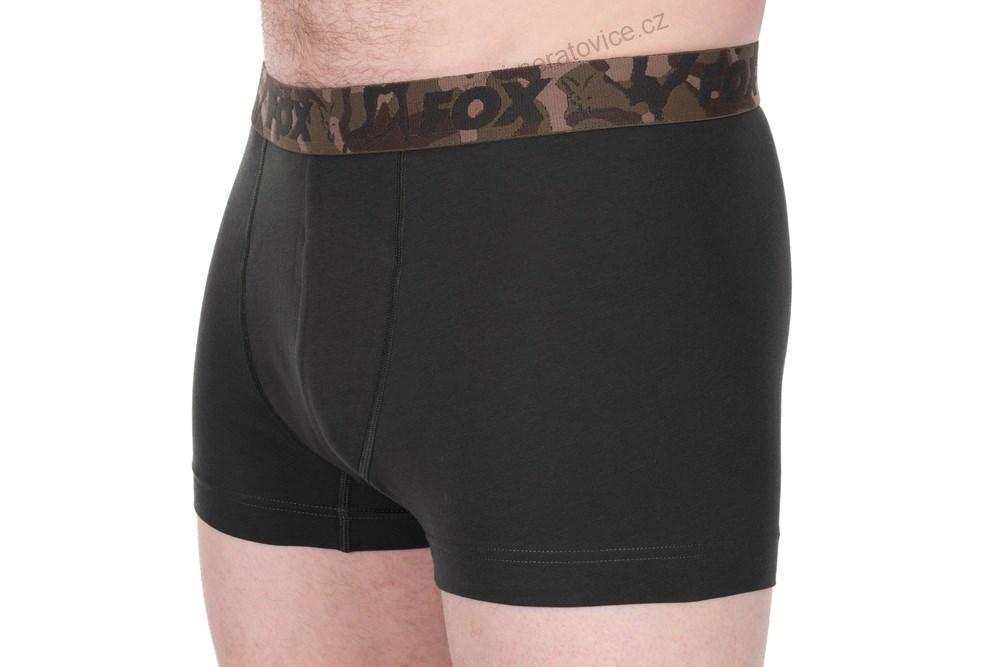 Fox Trenýrky Boxer Shorts Khaki/Black 2 ks - XL