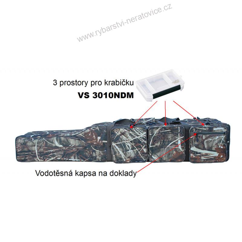 SURETTI - OBAL NA PRUT TŘÍKOMOROVÝ 165CM CAMO