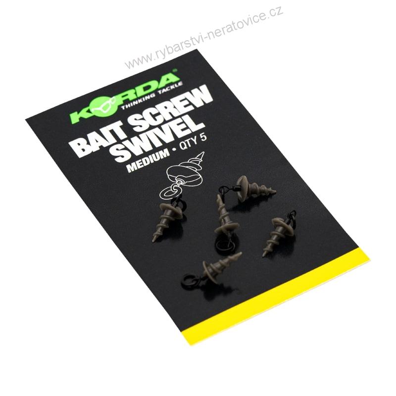 Korda Micro Ring Swivel Bait Screw Medium - 5ks