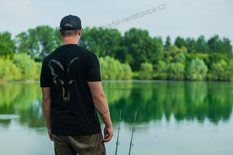 Fox Tričko Black Fox Head Logo T Shirt - L