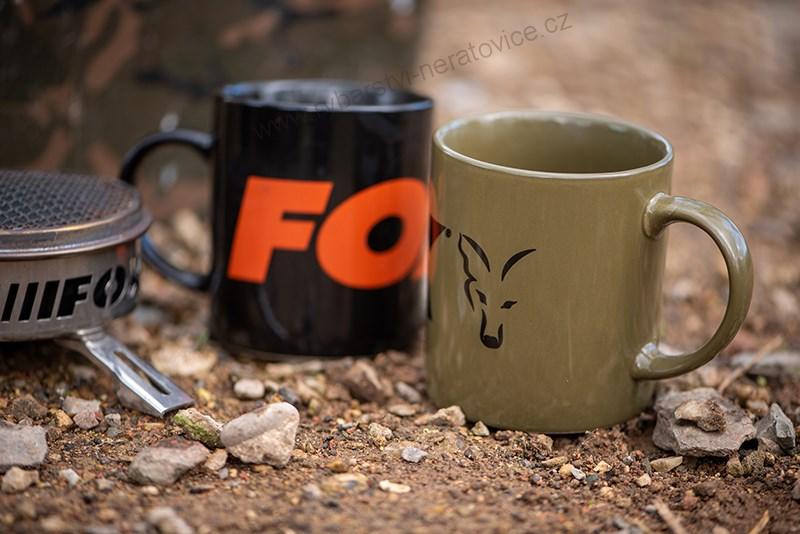 Fox Hrnek Collection Ceramic Mug Black Orange 350 ml