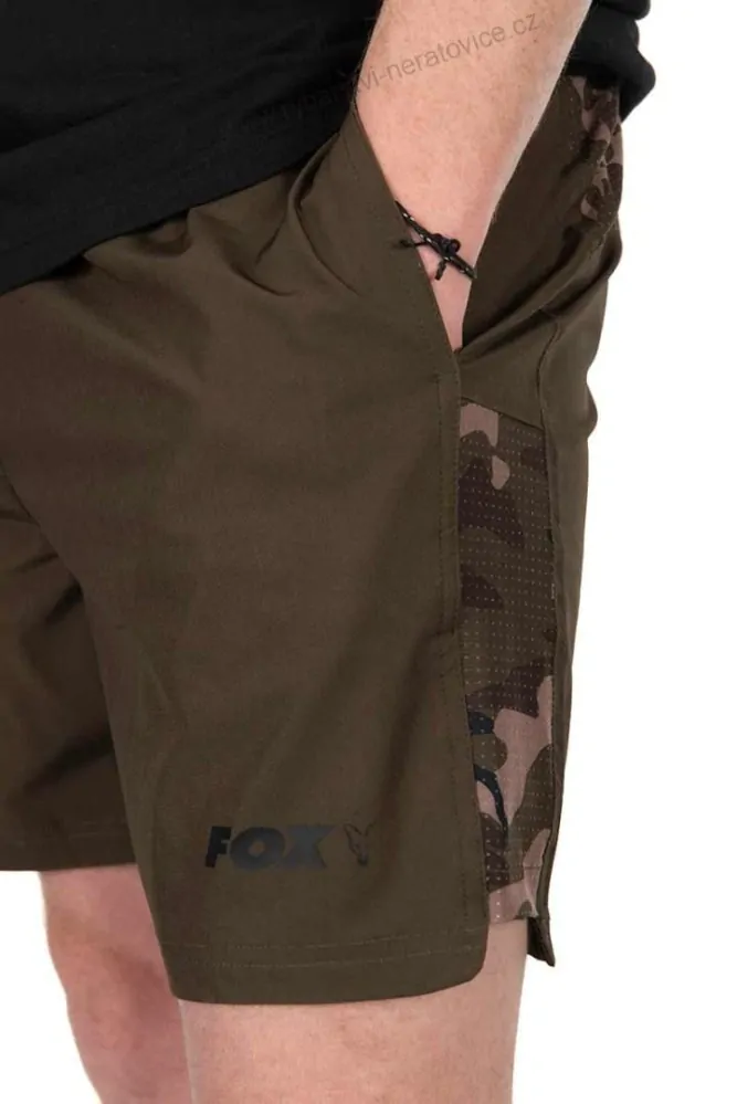 Fox Koupací Kraťasy Khaki Camo LW Swim Shorts - XXL