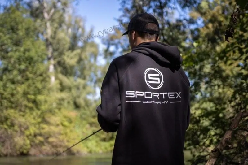 Sportex rybářská mikina s kapucí černá - L