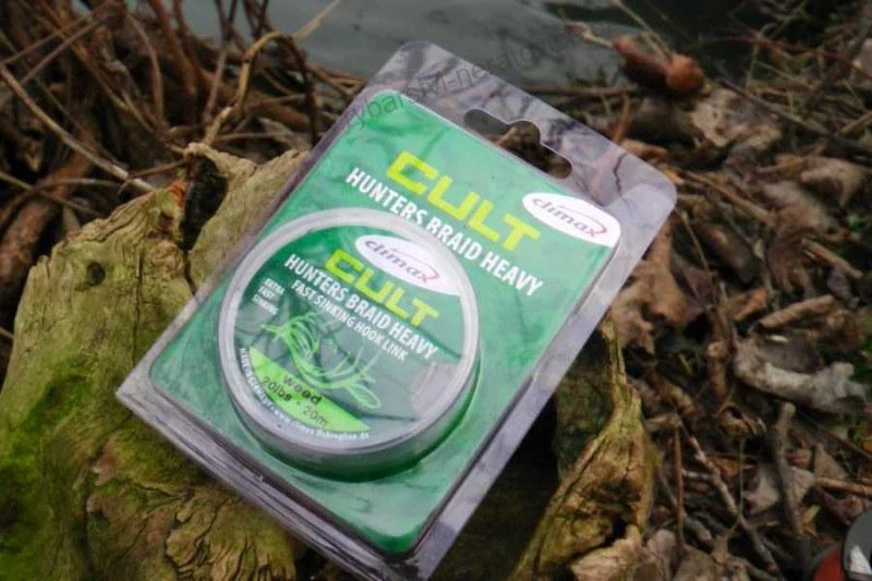 CLIMAX Návazcová šňůrka - HUNTERS BRAID HEAVY - Weed - 20lbs / 9,1kg / 20m