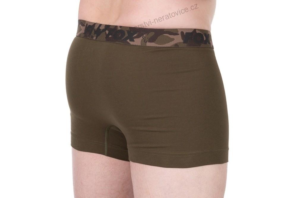 Fox Trenýrky Boxer Shorts Khaki/Black 2 ks - XL